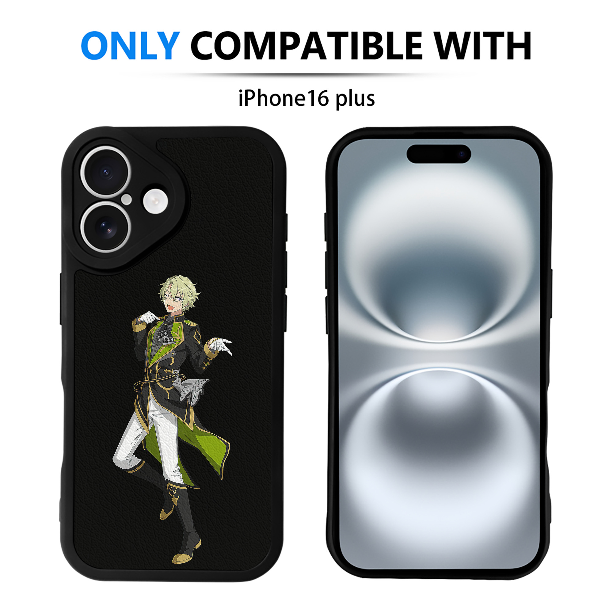 （画像用） あんさんぶるスターズ! Ensemble Stars 【iPhone 16シリーズ対応】シリコンスマホケース（レザー調） 材質：シリコン